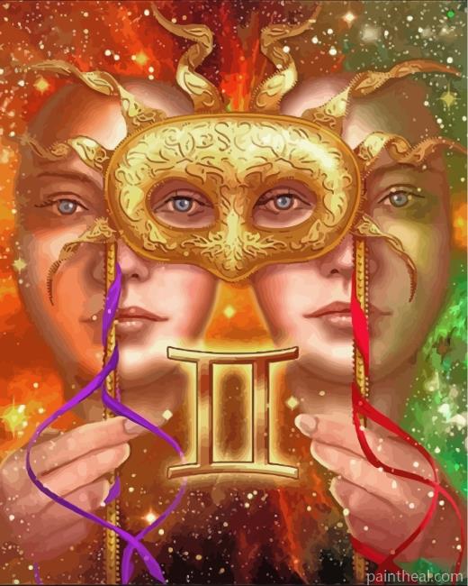 Gemini Zodiac Painting By Numbers Kits