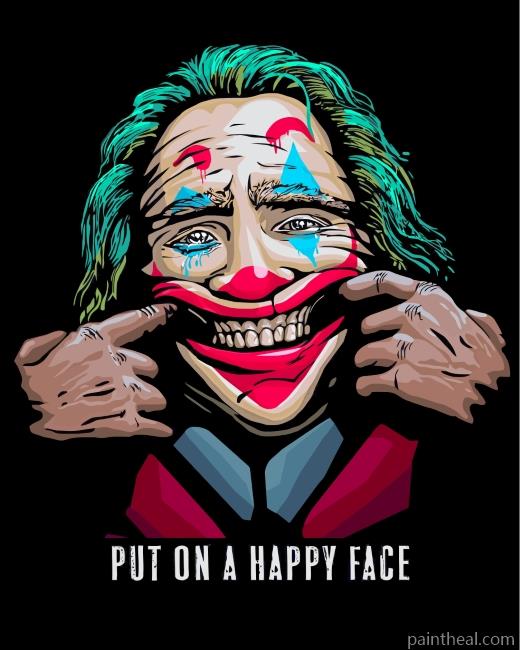Joker Smile Painting By Numbers Kits