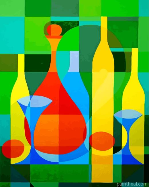 Aesthetic Bottles Painting By Numbers Kits