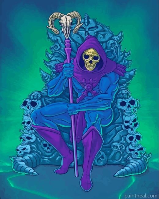 Master Of The Universe Skeletor Painting By Numbers Kits