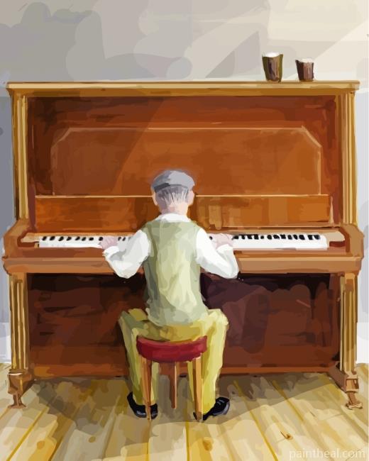 Piano Player Painting By Numbers Kits