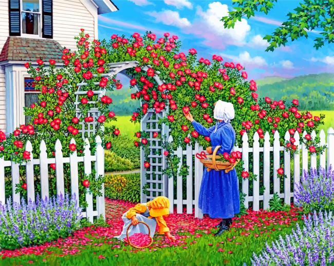 The Rose Arbor Painting By Numbers Kits