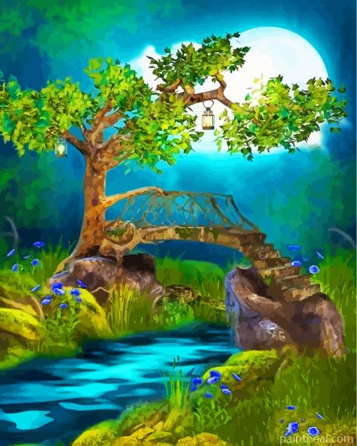 Dreamy Landscape Painting By Numbers Kits