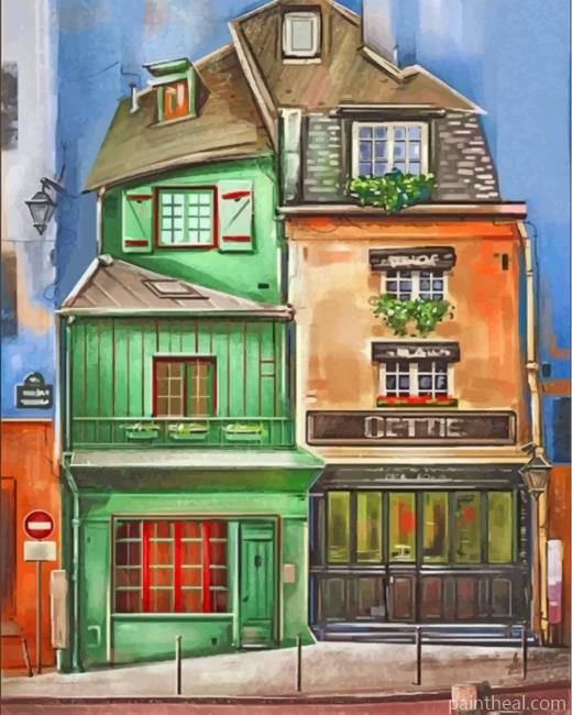 Aesthetic Shops Painting By Numbers Kits