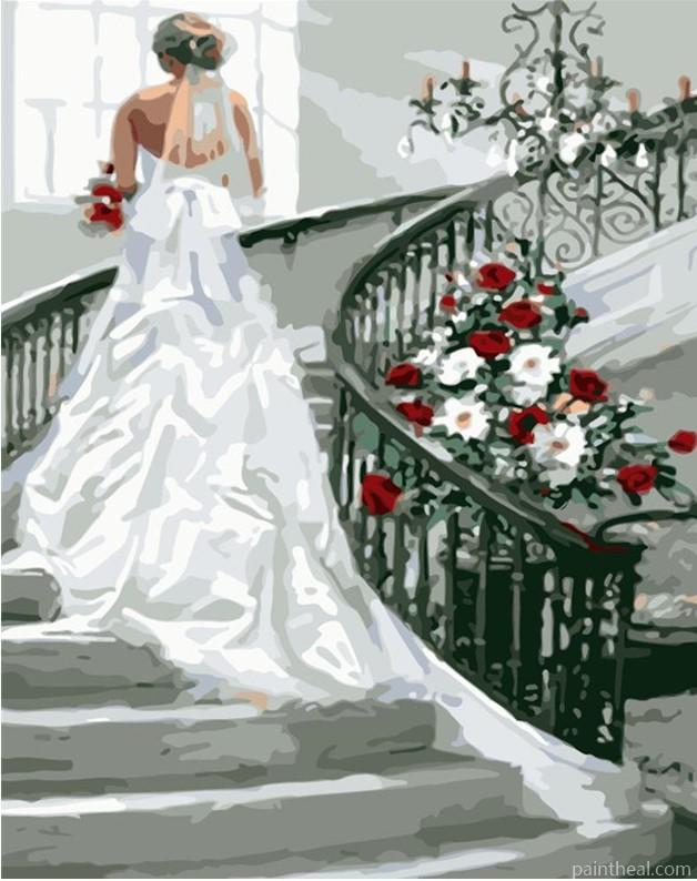 Bride In Wedding Painting By Numbers Kits