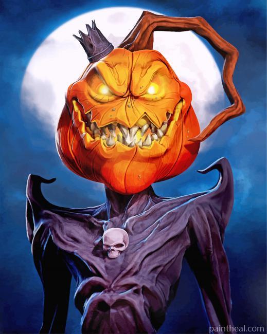 King Pumpkin Painting By Numbers Kits