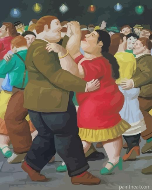 Fat Dancers Party Painting By Numbers Kits