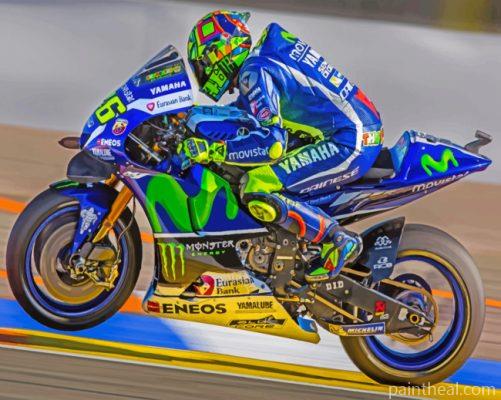 The Lengend Valentino Rossi Painting By Numbers Kits