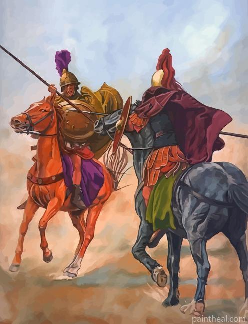 War Scene Paint By Numbe Painting By Numbers Kits