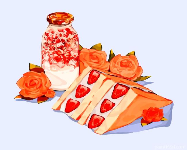 Japanese Cake Painting By Numbers Kits