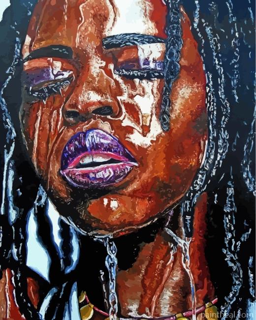 Black Woman Painting By Numbers Kits