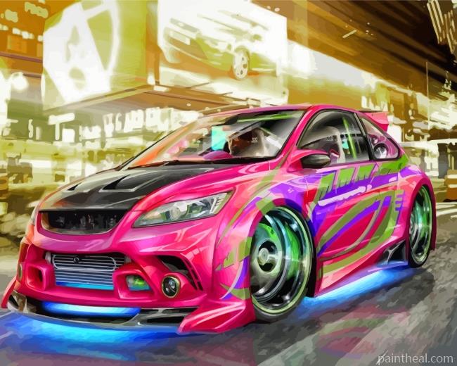 Cool Car Painting By Numbers Kits