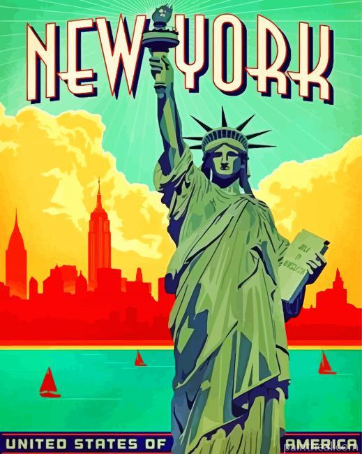 Statue Of Liberty NY Painting By Numbers Kits