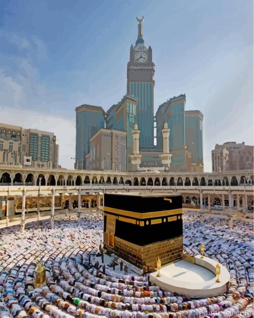 Masjid Al Haram Saudi Arabia Painting By Numbers Kits