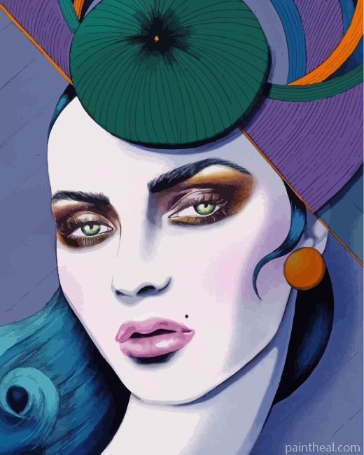 Gorgeous Woman Painting By Numbers Kits