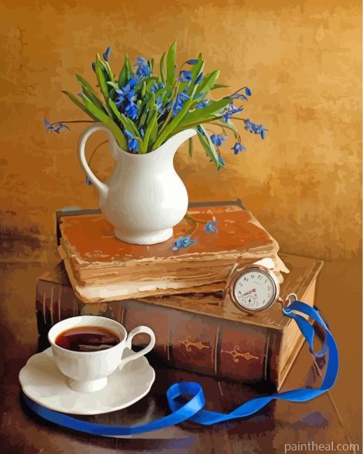 Vintage Coffee Painting By Numbers Kits