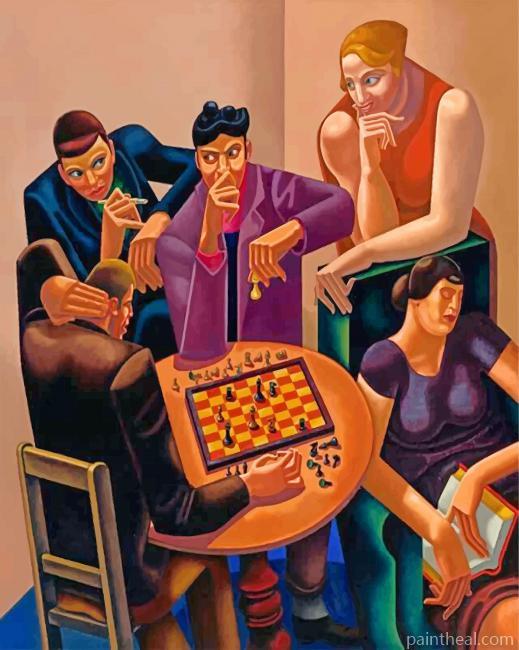 The Chess Players Painting By Numbers Kits