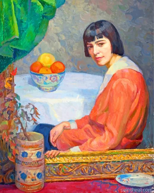 Vintage Woman Painting By Numbers Kits
