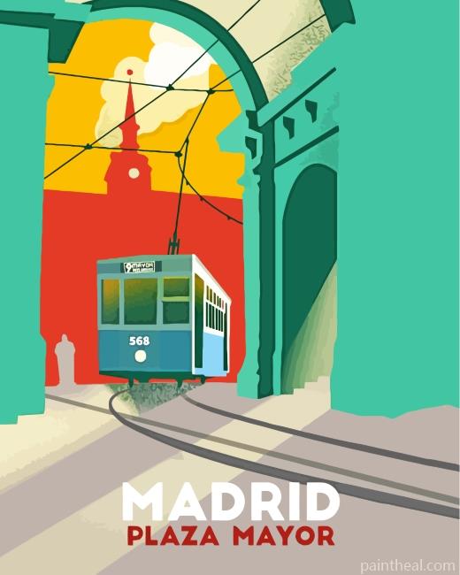 Madrid Spain Painting By Numbers Kits