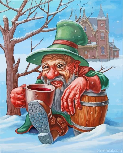 Snow Dwarf Painting By Numbers Kits