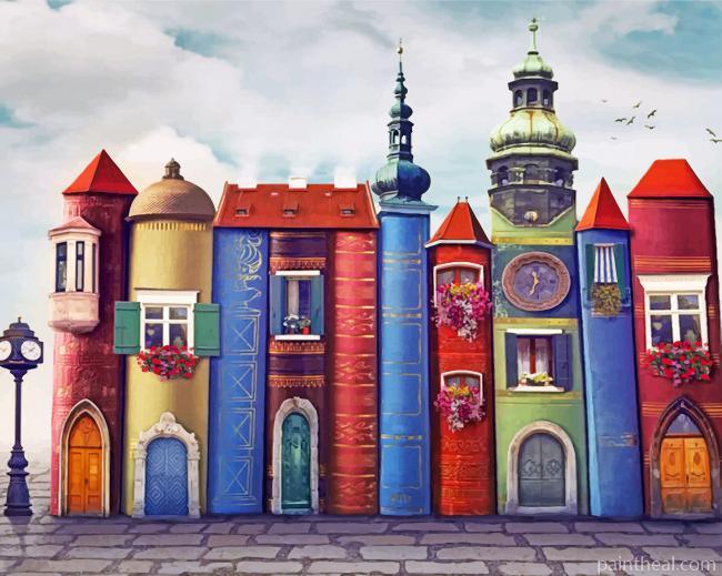 Houses Book Painting By Numbers Kits