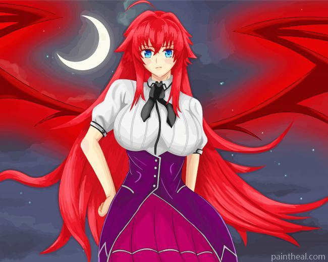 Rias Gremory Painting By Numbers Kits