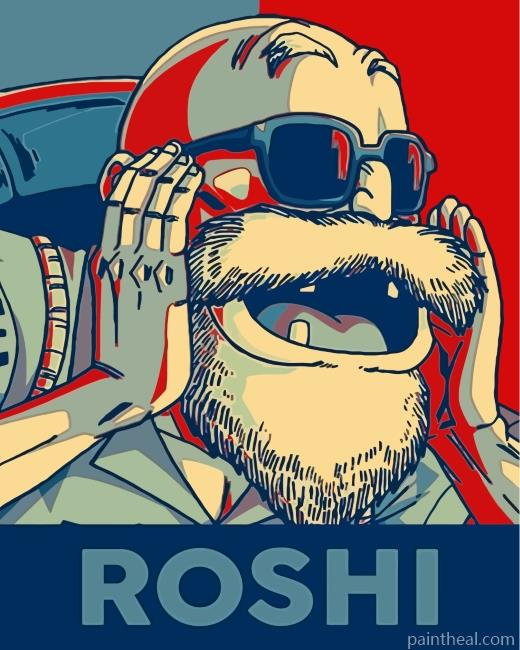 Roshi Dragon Ball Z Painting By Numbers Kits