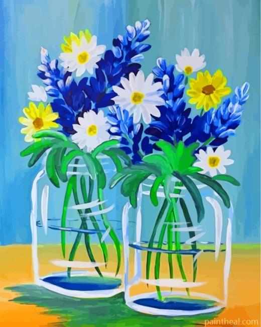 Aesthetic Bluebonnets Painting By Numbers Kits