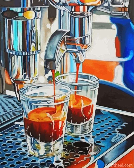 Espresso Coffee Painting By Numbers Kits