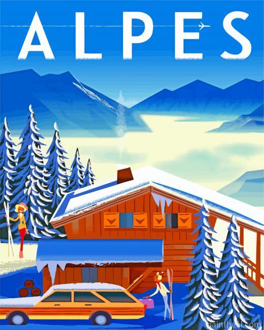 Alpes Europe Painting By Numbers Kits