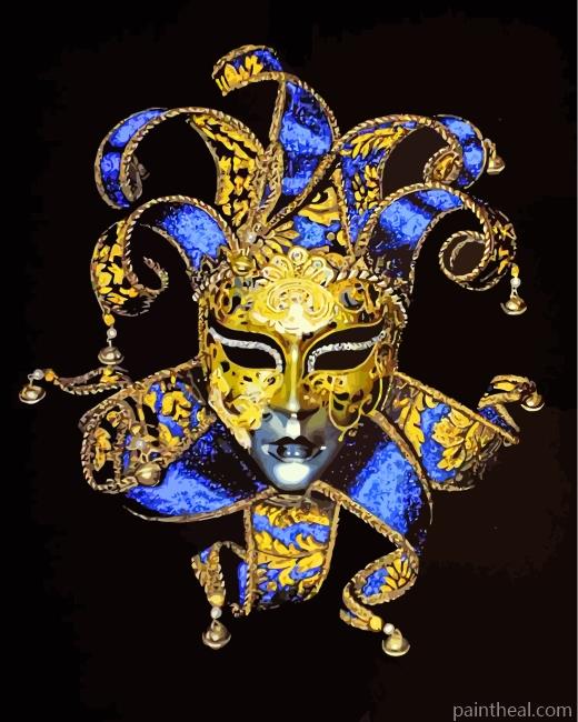 Venetian Carnival Mask Painting By Numbers Kits