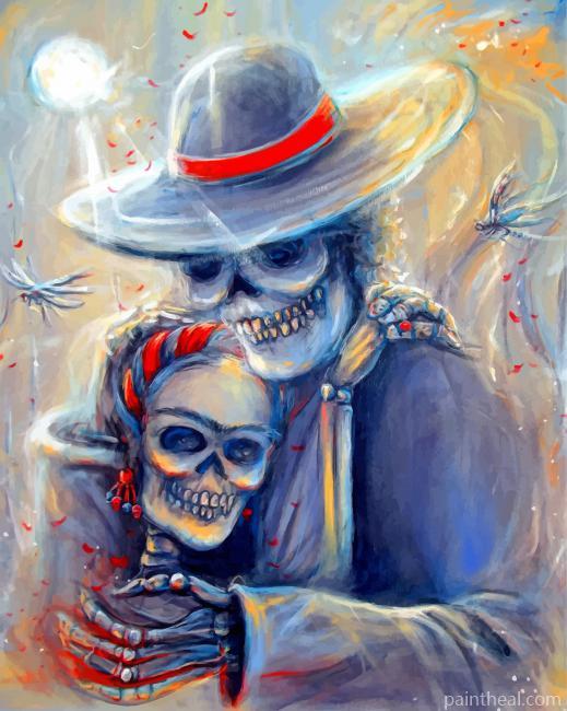 Skulls Art Painting By Numbers Kits