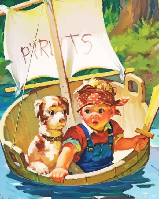 Pirate Boy Painting By Numbers Kits