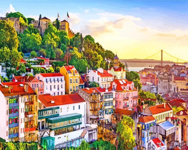 Lisbon Azores Painting By Numbers Kits