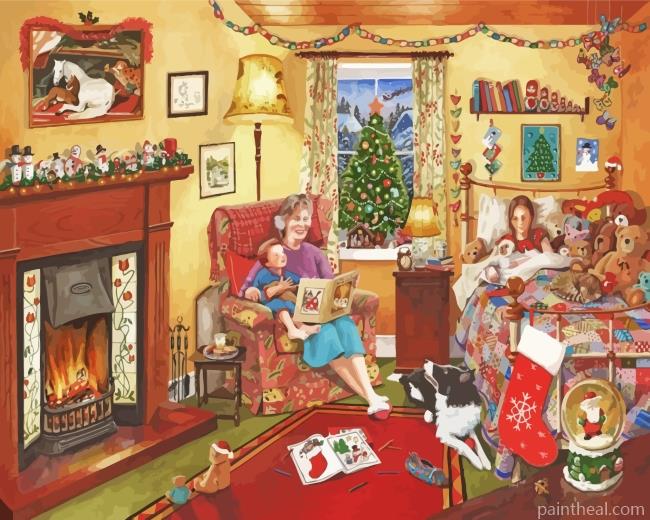 The Christmas Night Painting By Numbers Kits