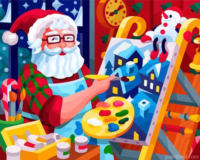 Santa Painting Painting By Numbers Kits