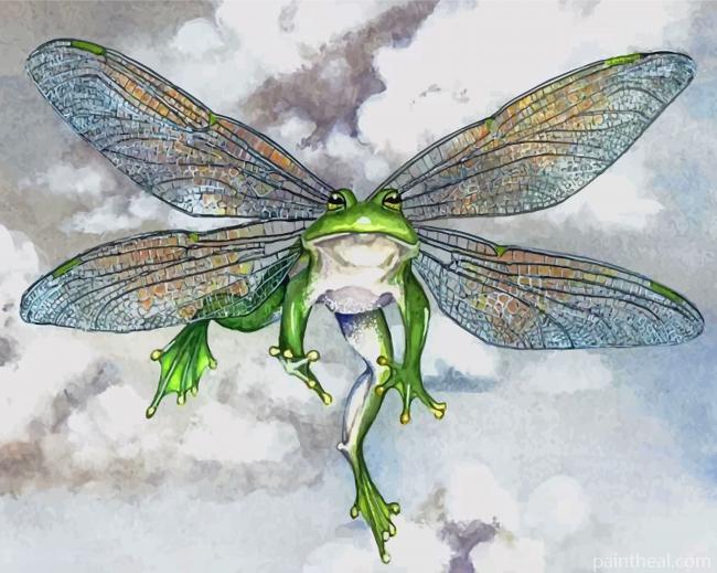 Frog With Wings Painting By Numbers Kits