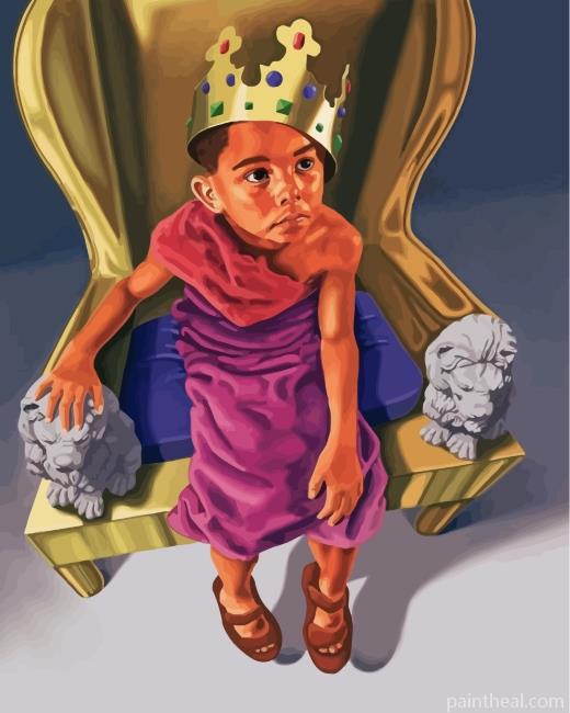 African King Boy Painting By Numbers Kits