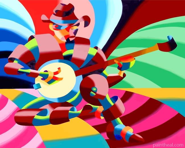 Abstract Musician Painting By Numbers Kits