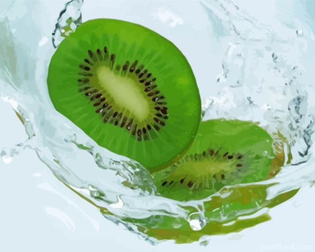 Sliced Kiwi Painting By Numbers Kits
