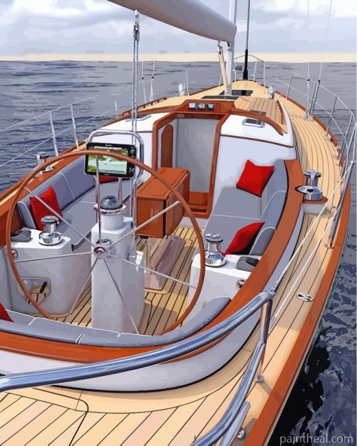 Glam Sailboat Painting By Numbers Kits