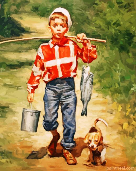 Fisher Boy Painting By Numbers Kits