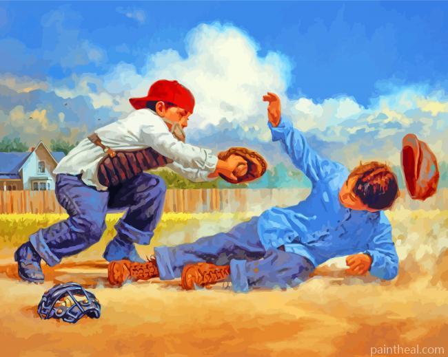 Baseball Player Painting By Numbers Kits