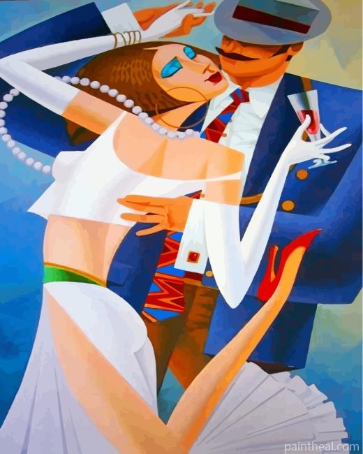 Aesthetic Couple Painting By Numbers Kits