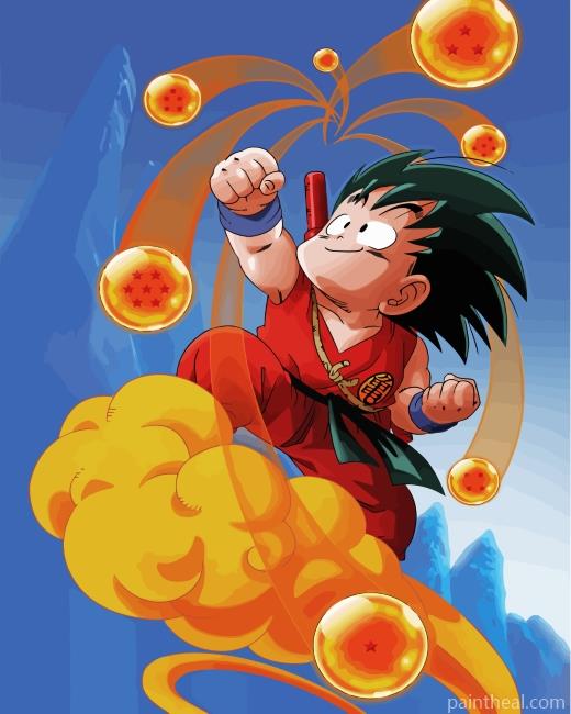 Goku Dragon Ball Painting By Numbers Kits