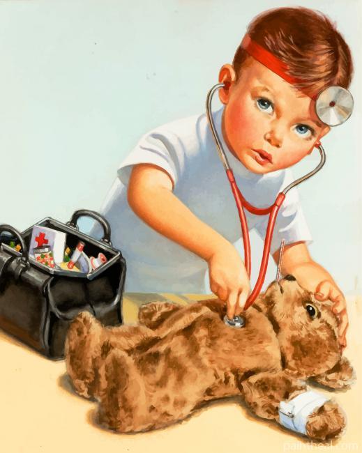 Little Doctor Painting By Numbers Kits