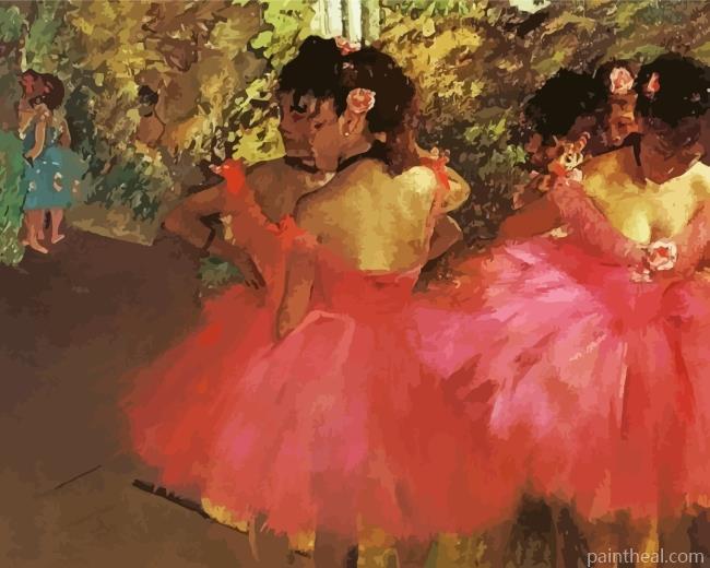 Dancers In Pink Painting By Numbers Kits