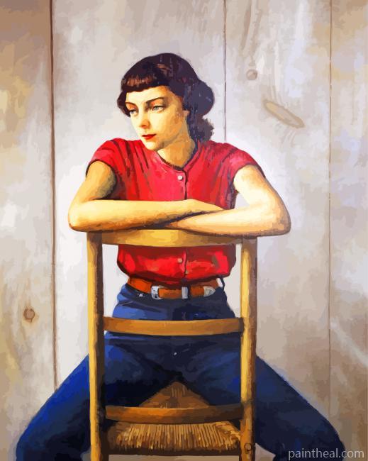 Young Girl Painting By Numbers Kits