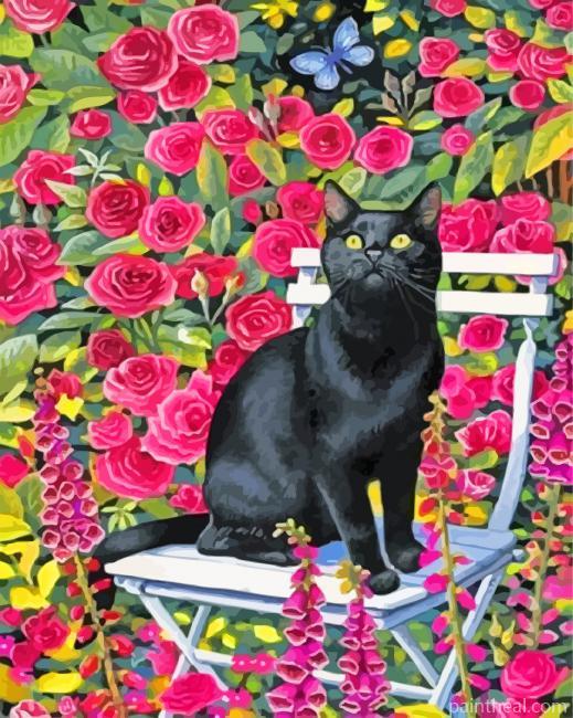 Black Cat Painting By Numbers Kits