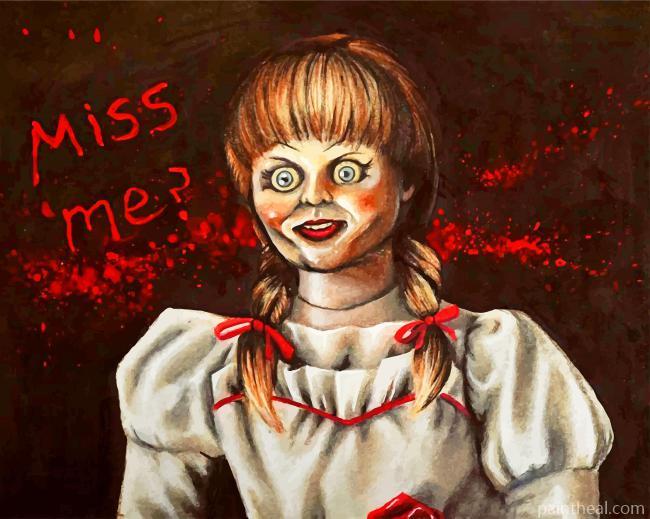 Creepy Annabelle Painting By Numbers Kits